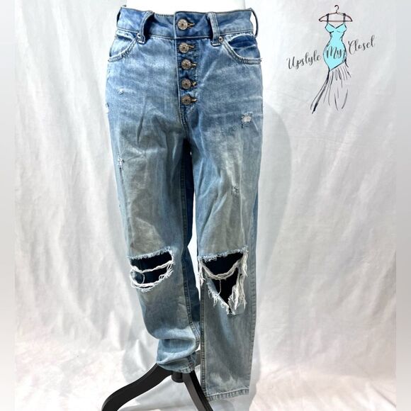 Rewash high rise mom vintage reunion distressed jeans size 27 - Picture 1 of 7